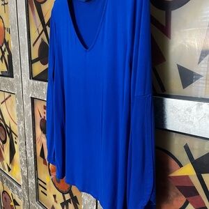Elegant Blue Women's Top